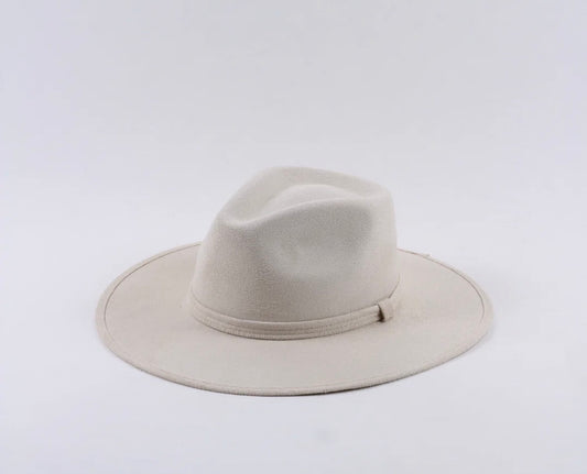 Vegan Suede Fedora Hat