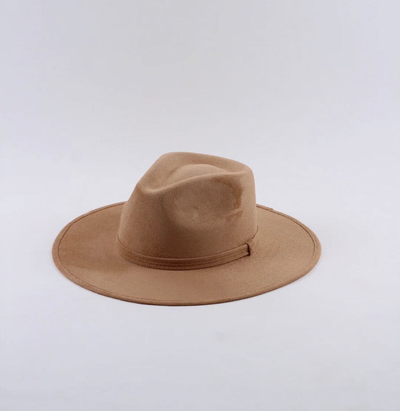 Vegan Suede Fedora Hat