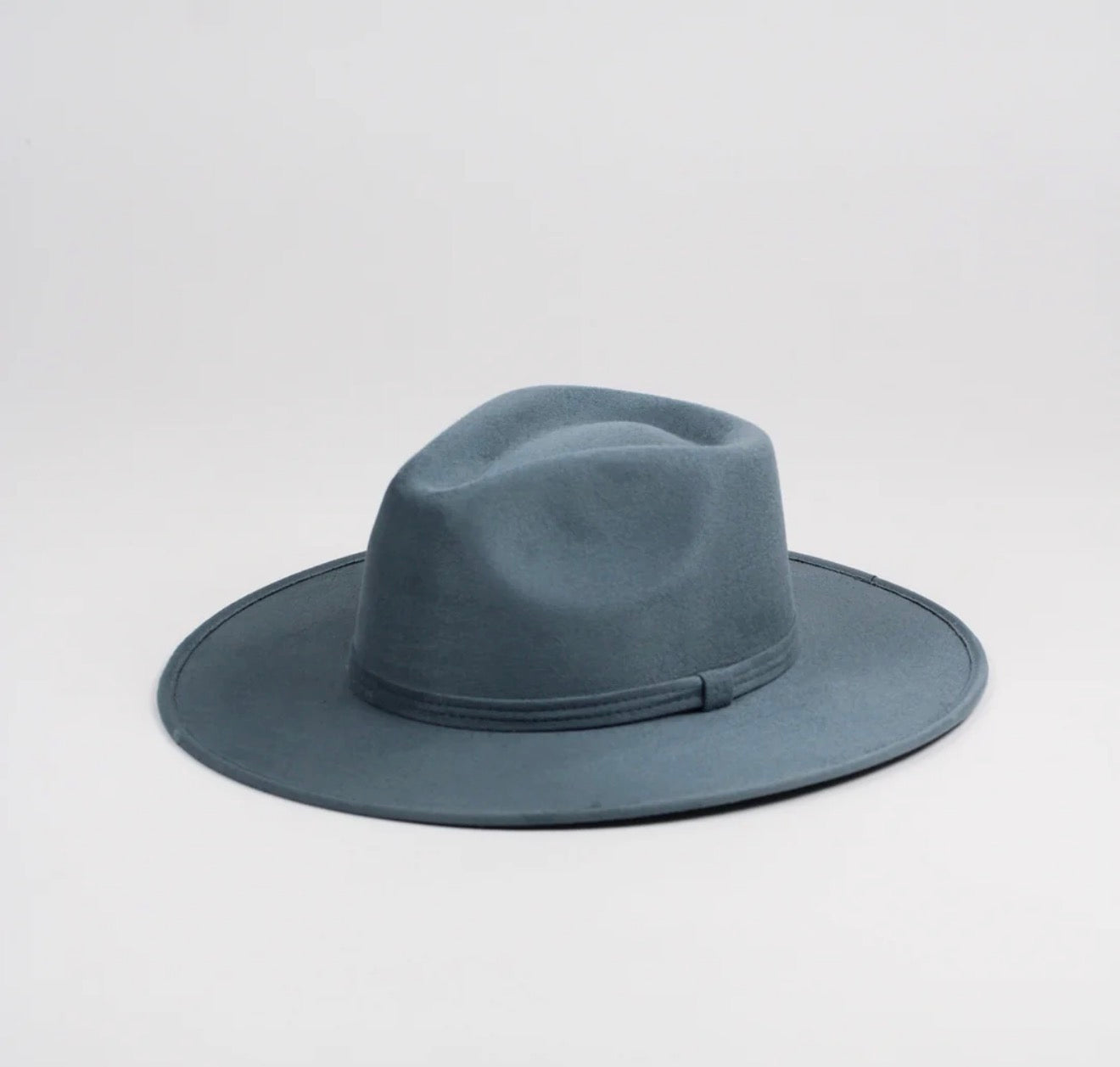 Vegan Suede Fedora Hat