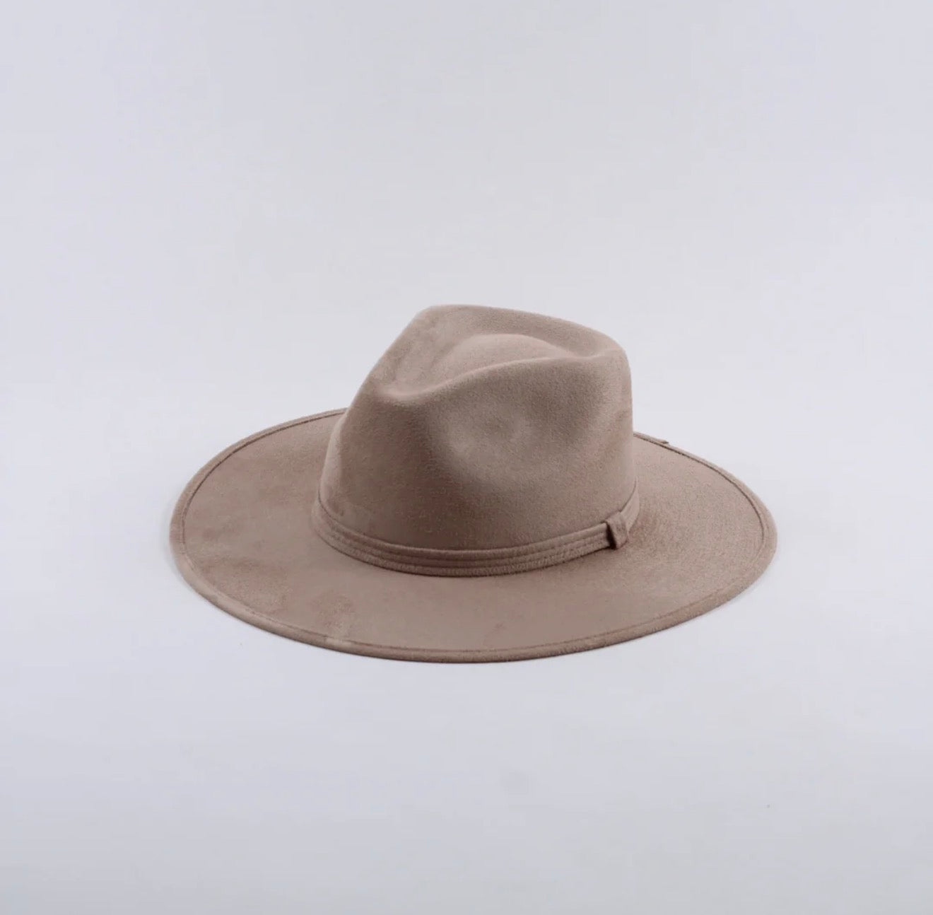 Vegan Suede Fedora Hat