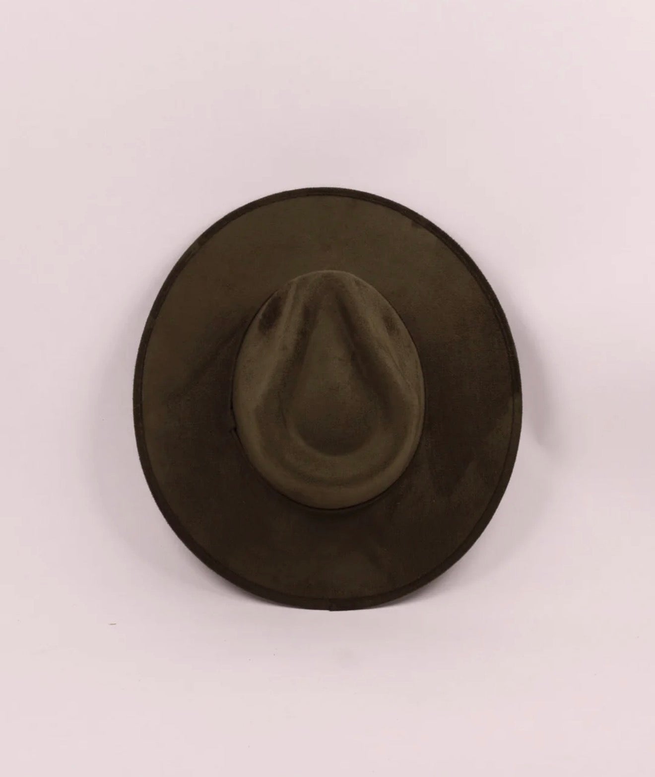 Vegan Suede Fedora Hat