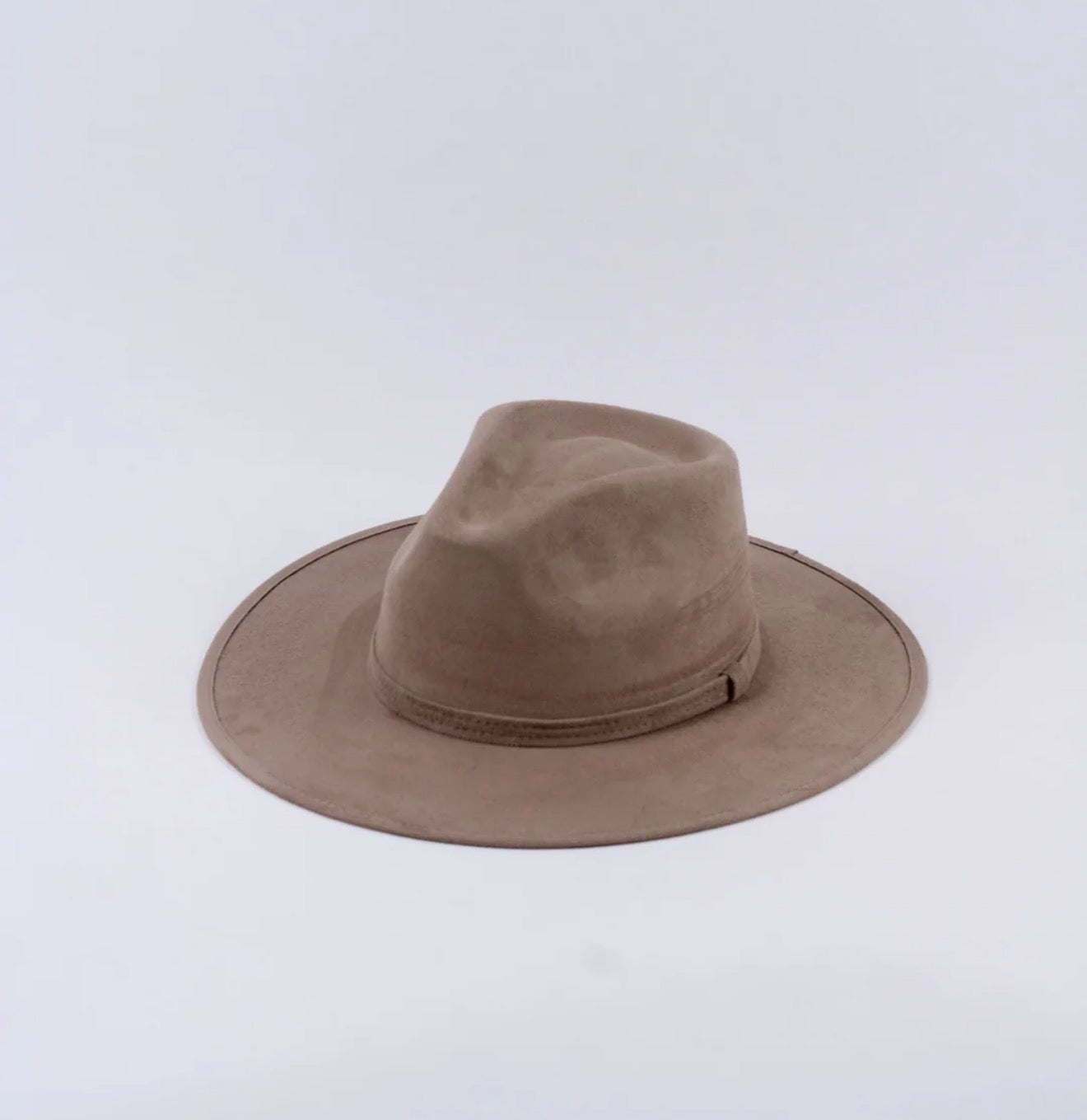 Vegan Suede Fedora Hat