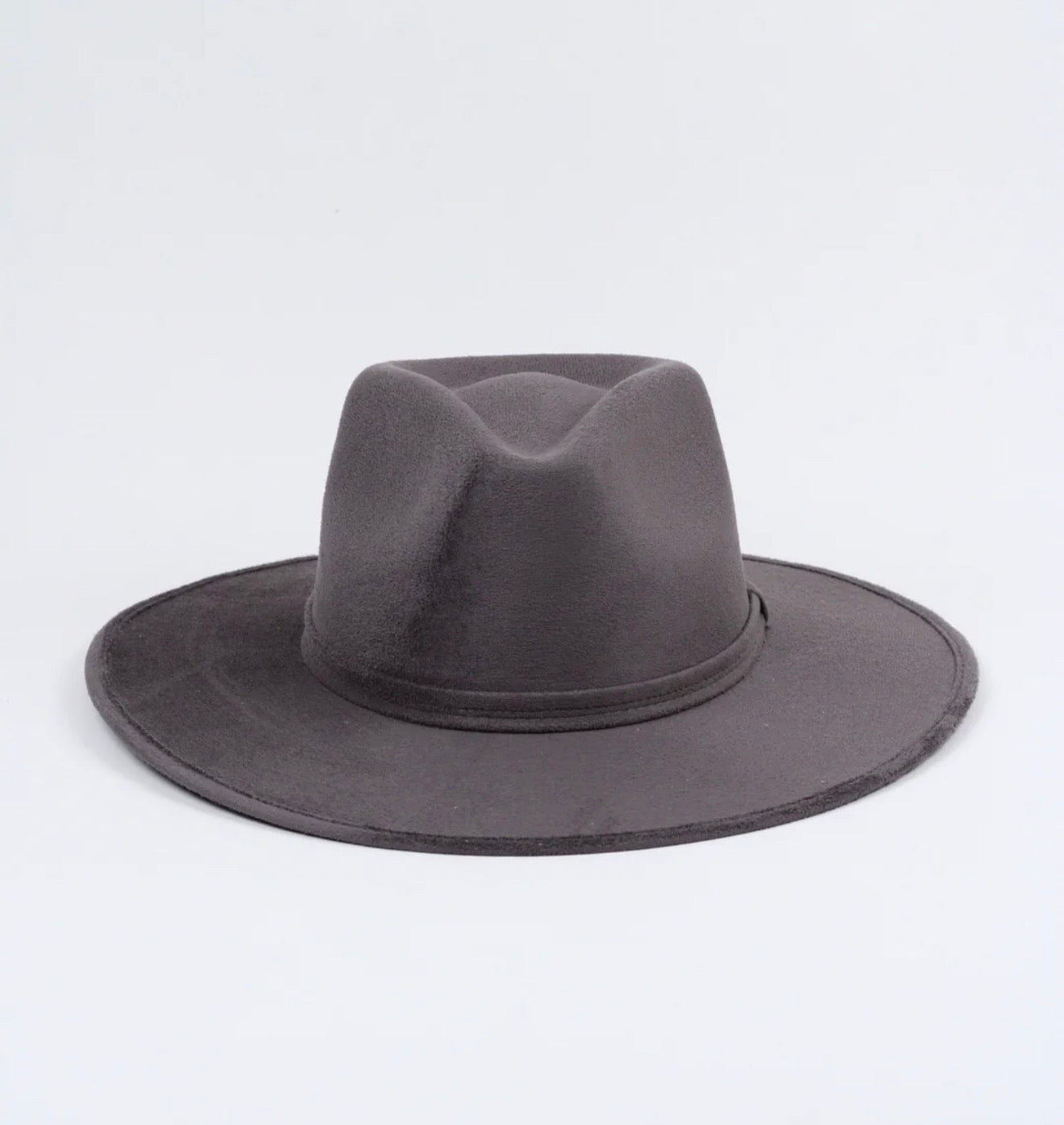 Vegan Suede Fedora Hat