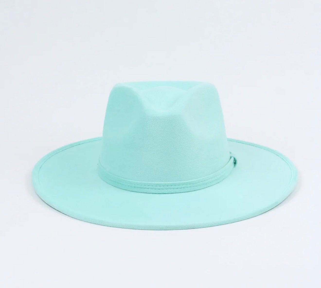 Vegan Suede Fedora Hat