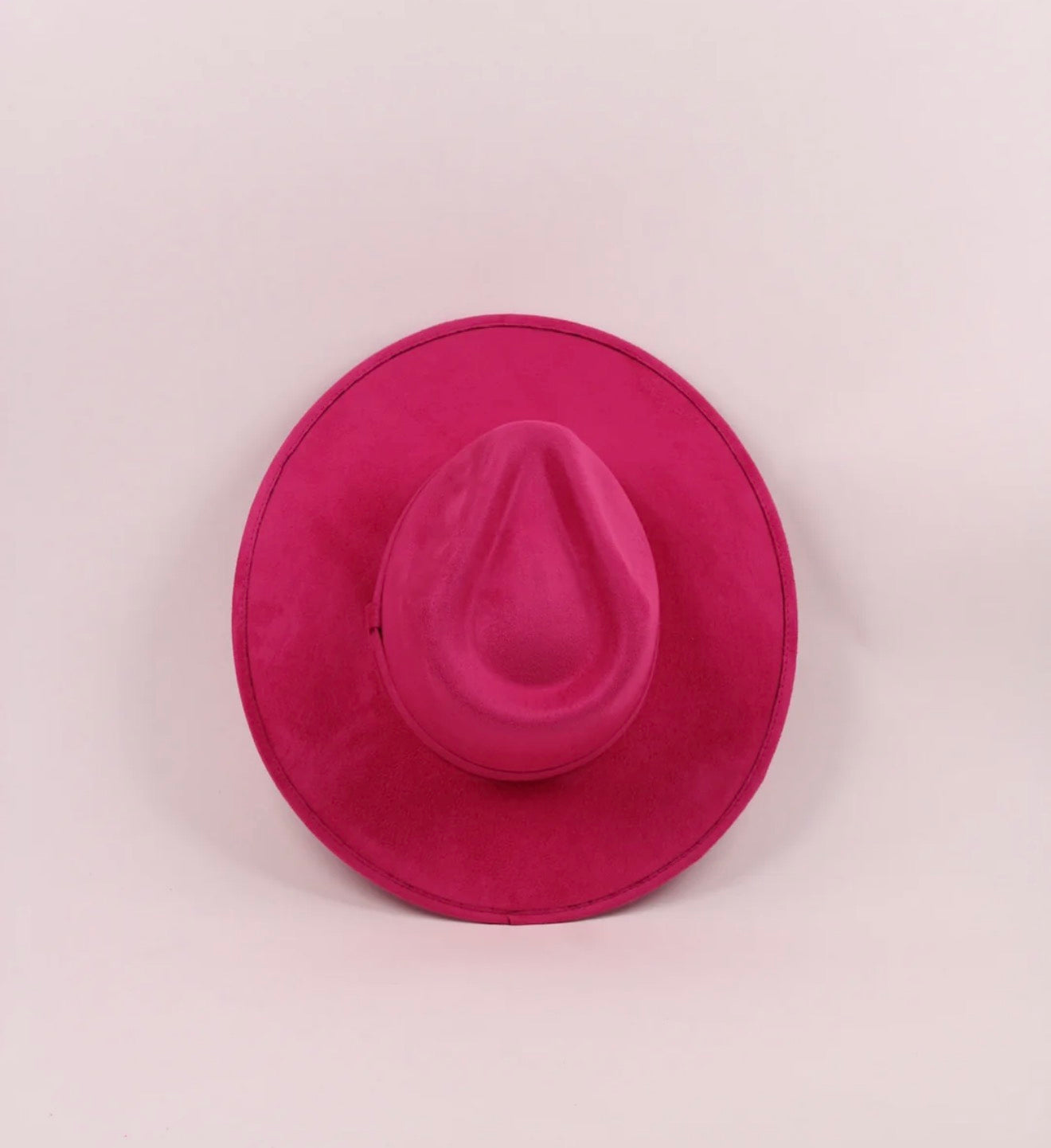 Vegan Suede Fedora Hat