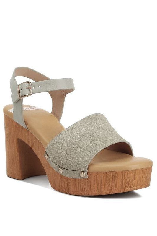 Daniela Suede High Block Sandals
