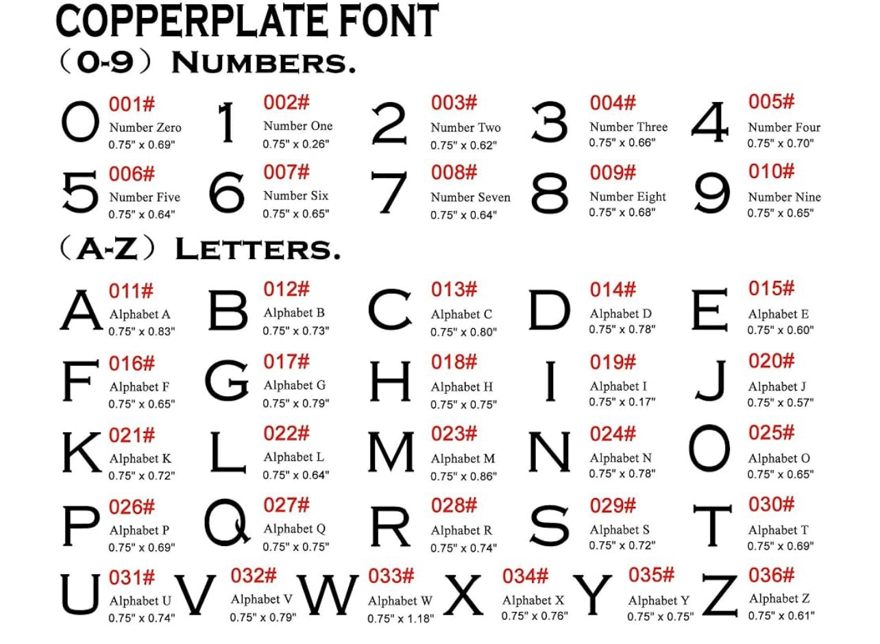 Branding Letters|Numbers
