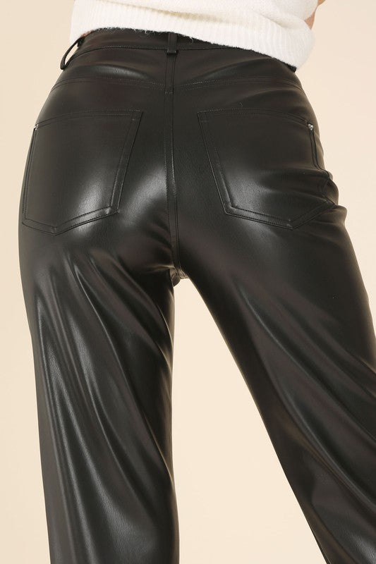 VEGAN TAPERED LEG PANTS